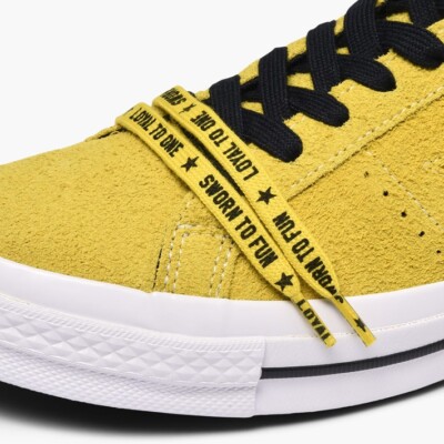 converse one star ox 163245c bold citron black white 9
