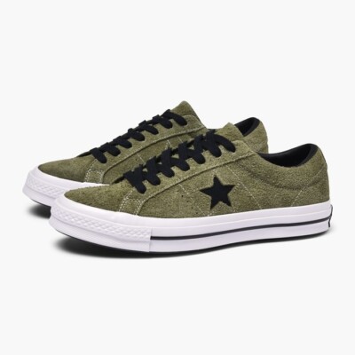 converse one star ox 163249c field surplus black white 1