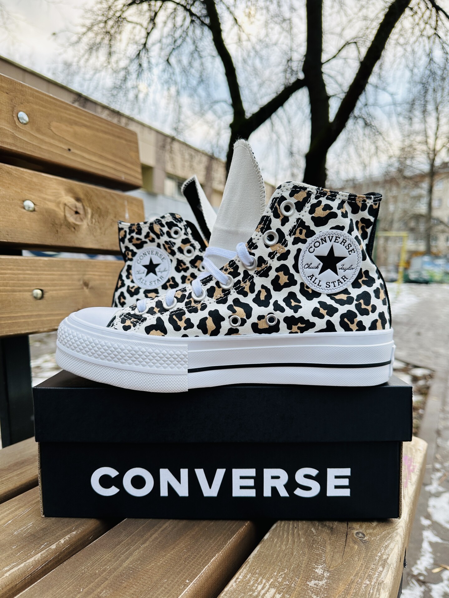 Converse Lift Platform HI Leopard A05359C