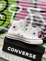 Converse 132169C белые высокие кожаные
