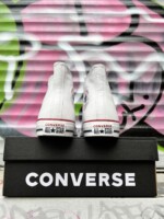 Converse 132169C кожа белые высокие кеды converse