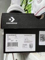 Converse белые 132169C кожаные белые высокие кеды converse