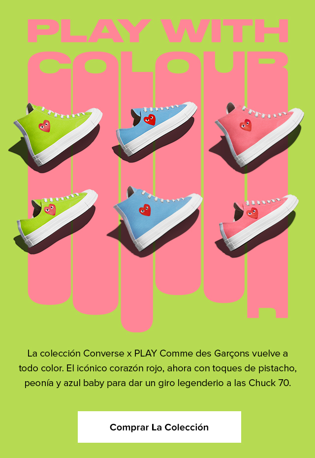 converse x cdg colored