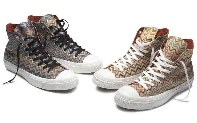converse collabs sneakers anniversaire missoni comme des gar ons chuck taylor all star