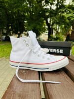 Кеды Converse M7650C белые высокие optical white оригинал белые конверсы купить в Минске