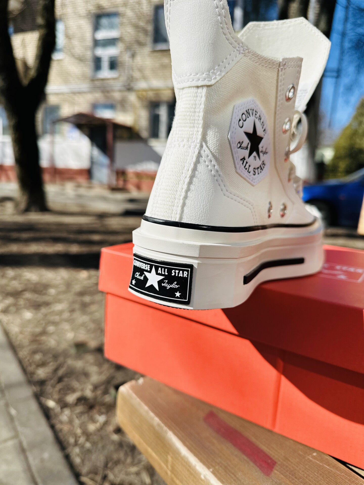 Converse Chuck 70 De Luxe Squared A06436C белые высокие