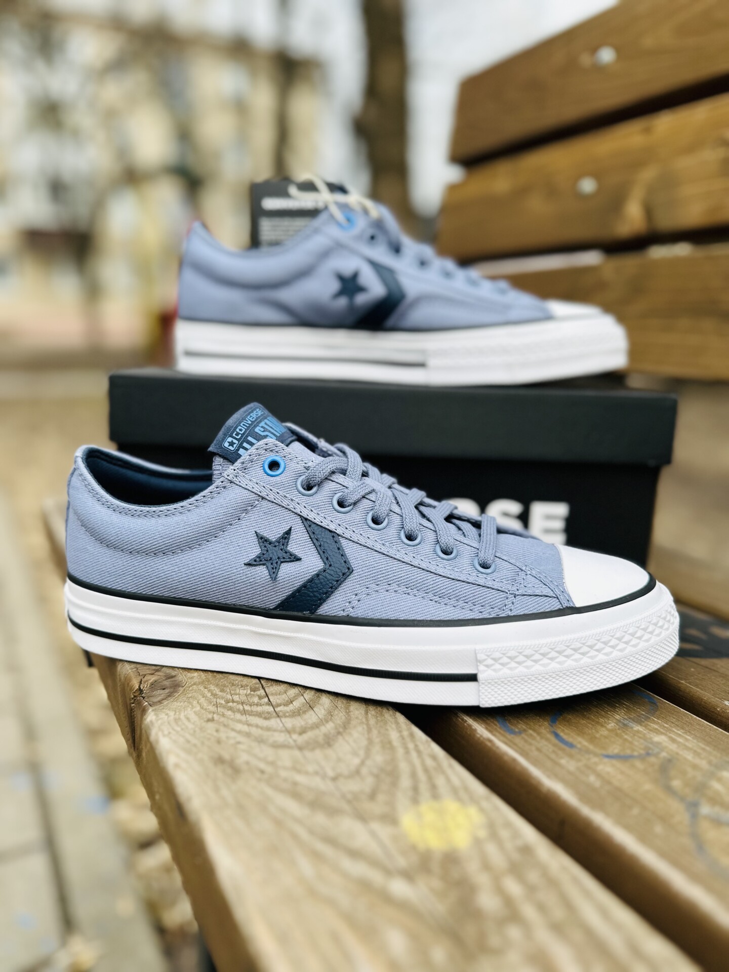 Converse Star Player 76 голубые низкие A06622C – купить Минск