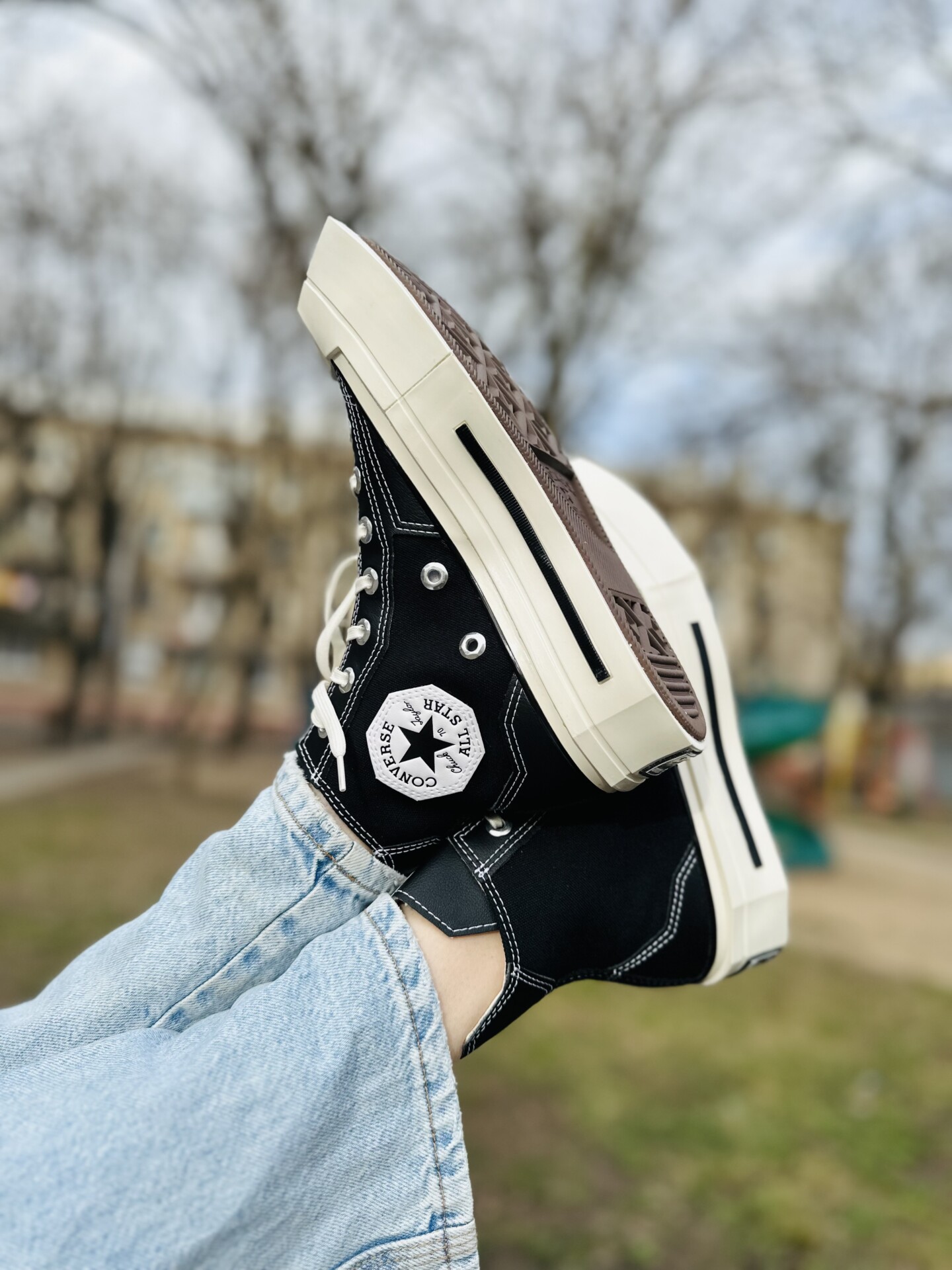 Converse Chuck 70 De Luxe Squared A06435C черные высокие