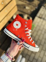 converse play A09117C с сердечком красные высокие купить в минске