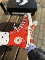 оригинальные converse A09117C с сердечком красные высокие купить в минске