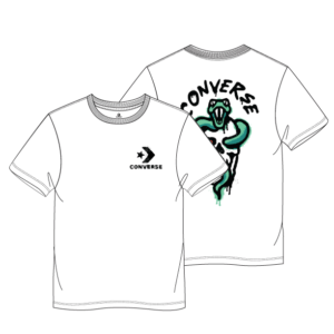 Футболка белая Converse 10026692 A01 с принтом купить в минске
