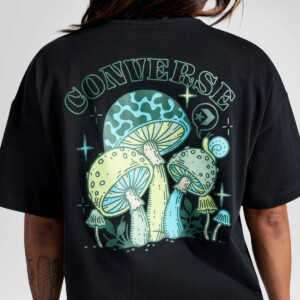 Футболка Converse 10026363 001 черная mushroom delight tee купить Минск