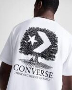 футболка converse 10027666 A02 белая с принтом дерево купить в минске