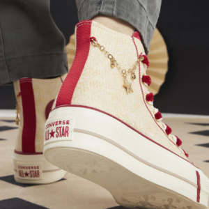 Кеды Converse Chuck Taylor All Star Lift A13351C gold chain