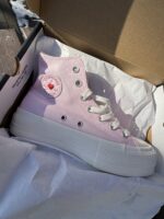Кеды Converse Chuck Taylor All Star Lift A13652C с сердечком розовые высокие купить Беларусь