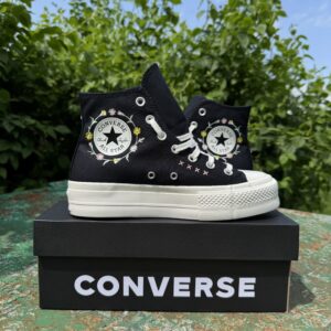 Converse черные высокие на платформе A15007C