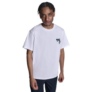 Футболка Converse CVM5T189-WHT белая с акулой