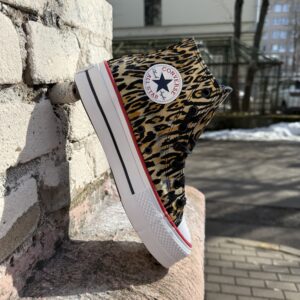 Кеды Converse A15462C Lift Platform HI Leopard