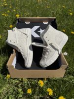 Кеды Converse A16402C Chuck 70 Woven Leather бежевые кожаные высокие