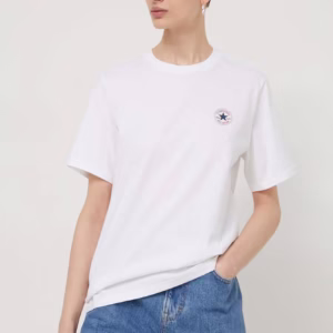 Футболка Converse CVM5T565-WHT белая с маленьким лого