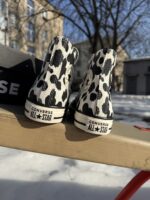 Кеды Converse A17919C Cow Print черно-белые высокие
