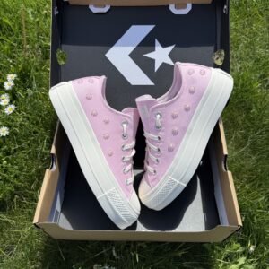 Кеды Converse A16108C Lift OX pink-milk с бисером