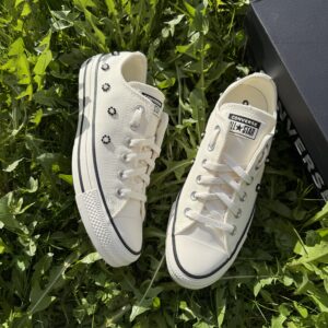 Кеды Converse A17784C бежевые с бисером