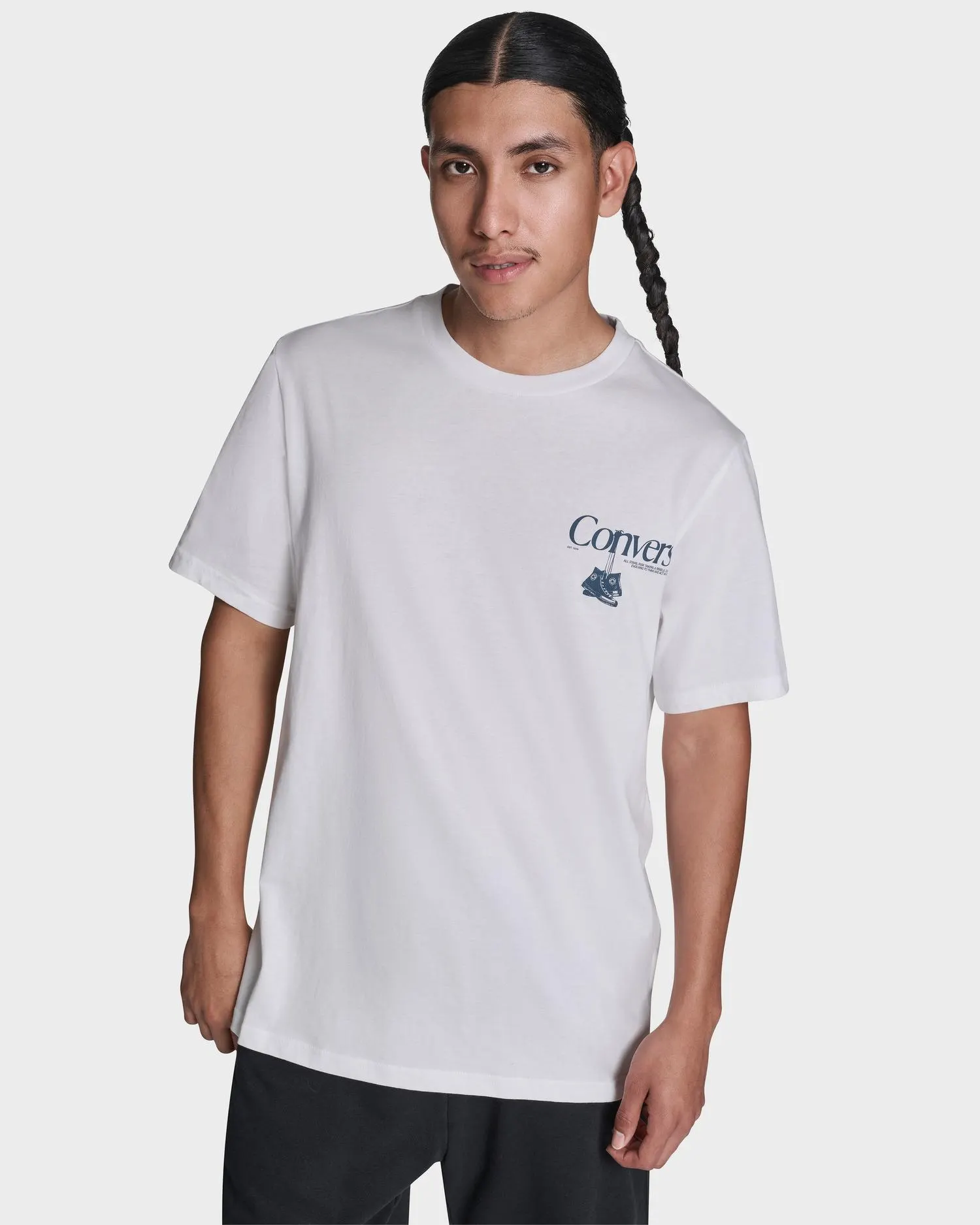 Футболка Converse CVM6T063-WHT белая Футболка Converse CVM6T063-WHT белая